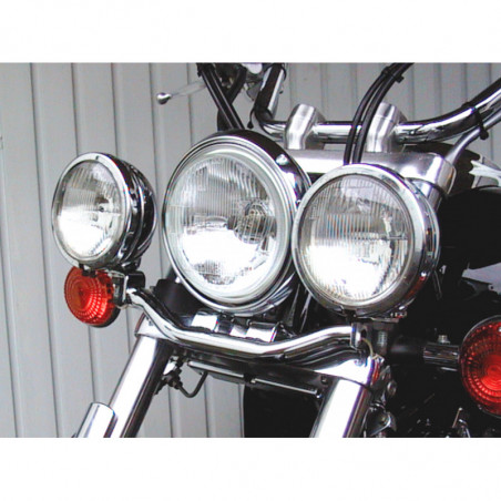 Carbonteile Tuning Lampenhalter für Zusatzscheinwerfer für Yamaha XVS 650/1100 Drag Star