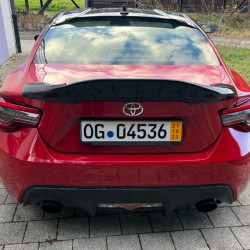 Carbonteile Tuning 2469 - Heckspoiler Ducktail Spoiler Lippe Heck ABS Glanz Schwarz passend für Toyota GT86 Subaru BRZ