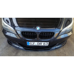 Carbonteile Tuning 1731 - Frontlippe V2 o. Wing Spoiler Schwert Front schwarz glänzend passend für BMW 5er E60 E61 NICHT M5