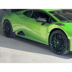 Carbonteile Tuning 2309 - Seitenschweller Ansatz Sideskirt Extension V2 Vollcarbon Carbon passend für Lamborghini Huracan STO