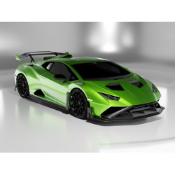 Pièces en carbone Tuning 2310 - Frontlippe Frontspoiler Lippe Spoiler Schwert Vollcarbon Carbon passend für Lamborghini Hurac...