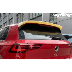 Pièces en carbone Tuning 2689 - Heckspoiler Lippe Spoiler ABS Glanz Osir Schwarz passend für Volkswagen Golf Mk8 R, R-Line, G...