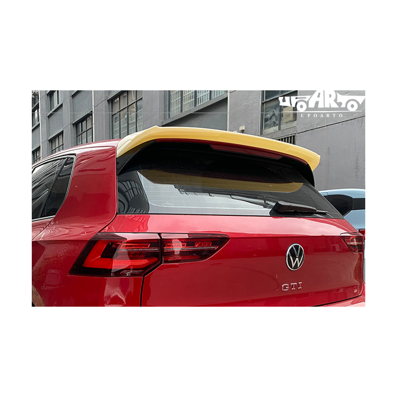 Pièces en carbone Tuning 2689 - Heckspoiler Lippe Spoiler ABS Glanz Osir Schwarz passend für Volkswagen Golf Mk8 R, R-Line, G...