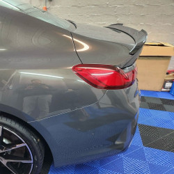 Carbonparts Tuning 2418 - Heckspoiler Lippe Spoiler Highkick schwarz glänzend passend für BMW 8er G16 Gran Coupe