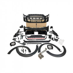 Pièces en carbone Tuning 2691 - Bodykit Stoßstange Vorne Hinten Seite ABS passend für Mini Cooper F55 4 Türer