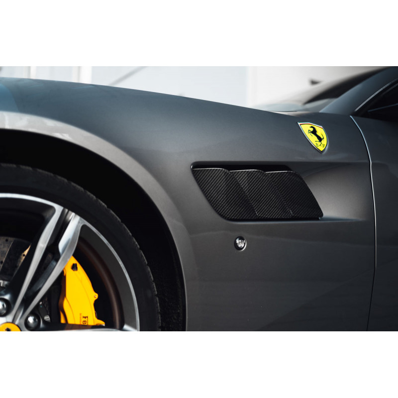 Carbonparts Tuning 2317 - Kotflügelaufsatz Splitter Canards Kotflügel Seitenwand Carbon passend für Ferrari GTC4 Lusso 2016-2020