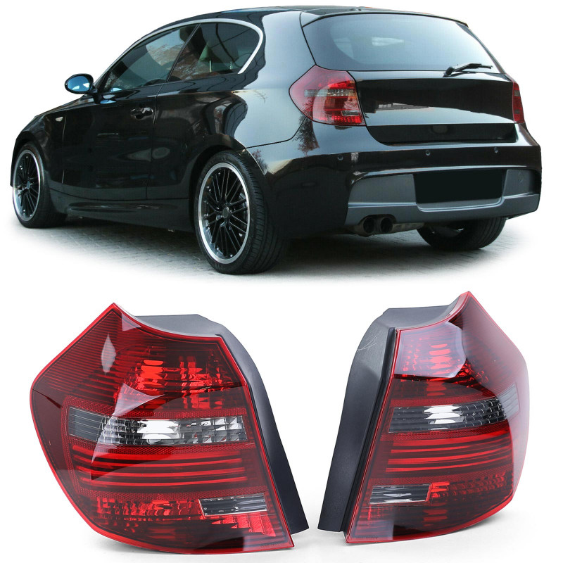 Carbonparts Tuning 2696 - Rückleuchten Heckleuchten Hinten Set Smoke Black passend für BMW 1er E81 E87 without Xenon