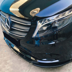 Carbonparts Tuning 2705 - Frontlippe Lippe Schwert Frontspoiler Spoiler ABS Glanz Schwarz passend für Mercedes Vito W447 2014...