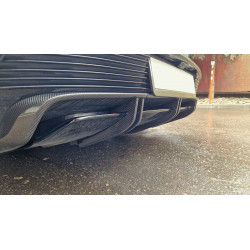 Carbonparts Tuning 2329 - Heckdiffusor Diffusor Diffuser Heckansatz Heck Ansatz Vollcarbon passend für Porsche Taycan Turbo +...