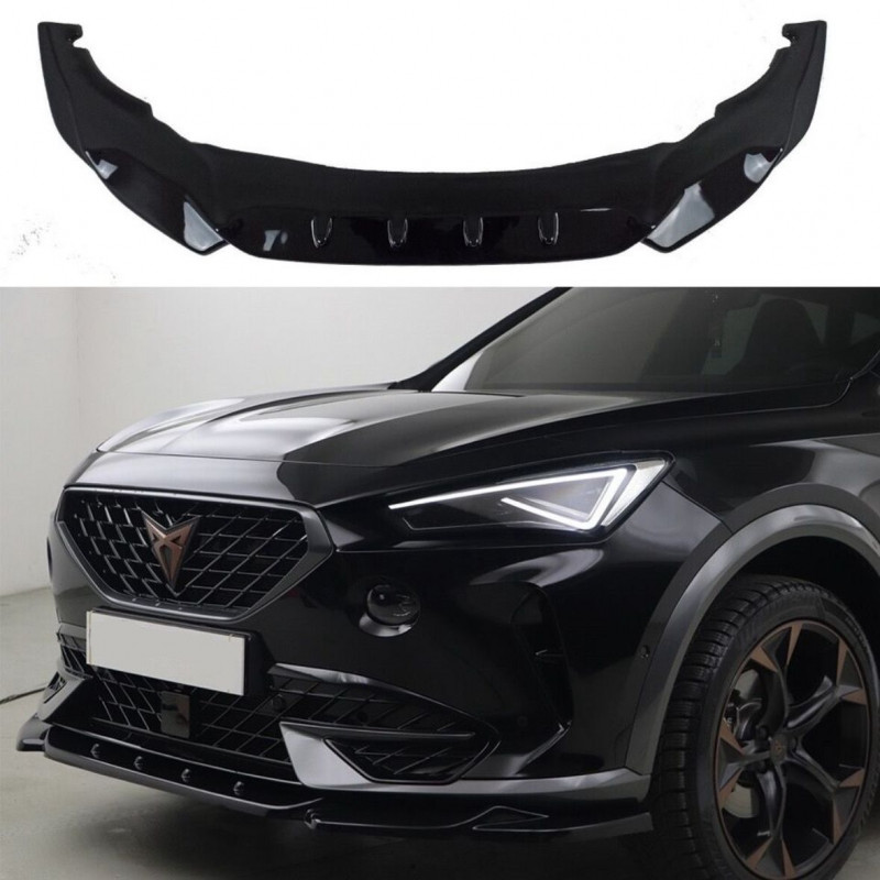 Carbonteile Tuning 2473 - Frontlippe Spoiler Schwert ABS Schwarz Glänzend passend für Cupra Formentor