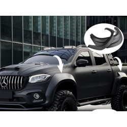 Carbonparts Tuning 1089 - fender approach wheel arch V1 ABS Black Matt fit for Mercedes-Benz X-Class X470