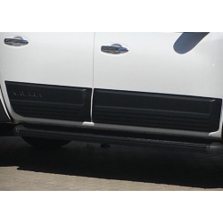 Pièces en carbone Tuning 2716 - Türschutz Tür Verkleidung Karosserie ABS Matt passend für Nissan Navara D23 Np300 2014-2021