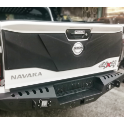 Carbonparts Tuning 2720 - Heckklappen Ansatz Schutz Heck Klappe V2 ABS Matt Schwarz passend für Nissan Navara D23 NP300 2014+