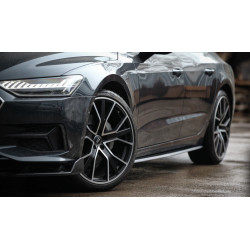 Carbonteile Tuning 2333 - Sideskirt Seitenschweller Ansatz ABS schwarz glänzend passend für Audi A7 S7 RS7 4K C8