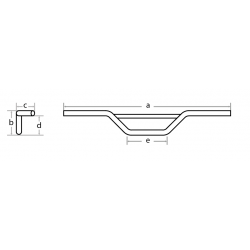 Carbonteile Tuning Fehling Enduro / Moto-Cross Lenker 880 mm breit schwarz