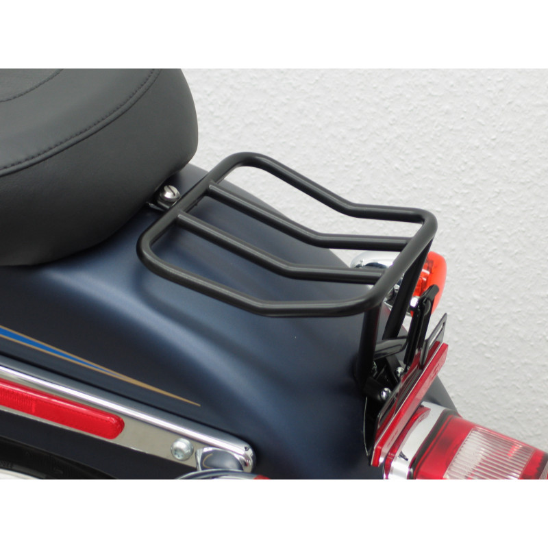 Carbonparts Tuning Fehling Rearrack, schwarz für Harley Davidson Softail (Twin Cam 96B) Fat Boy (FLSTF/FLSTFI) 2007-2011 und ...