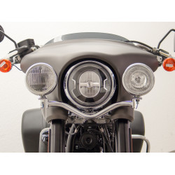 Carbonteile Tuning Fehling Lampenhalter für Zusatzscheinwerfer Chrom für Harley Davidson Softail Sport Glide