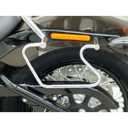 Pièces en carbone Tuning Fehling Packtaschenbügel Chrom für Harley Davidson Softail Street Bob