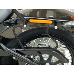 Pièces en carbone Tuning Fehling Packtaschenbügel Schwarz für Harley Davidson Softail Street Bob