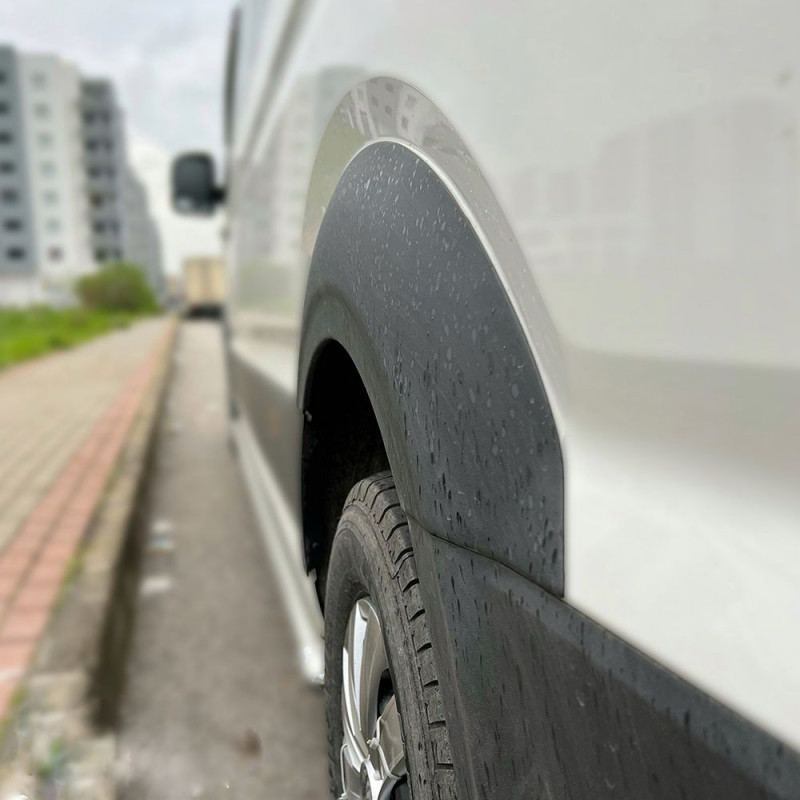 Carbonteile Tuning 2724 - Radlaufschutz Kotflügel Verbreiterungen ABS Matt passend für Volkswagen VW Crafter Mk2 2017+