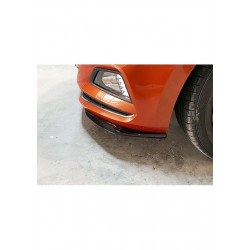 Carbonteile Tuning 2731 - Front Flaps Canards Splitter ABS Glanz Schwarz passend für Volkswagen VW Polo 6