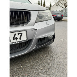 Carbonteile Tuning 2734 - Canards Abdeckungen Flaps Splitter ABS Glanz für BMW 3er E90 E91 LCI M Paket