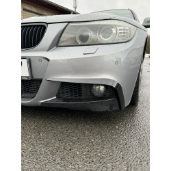 Carbonparts Tuning 2734 - Canards Abdeckungen Flaps Splitter ABS Glanz für BMW 3er E90 E91 LCI M Paket