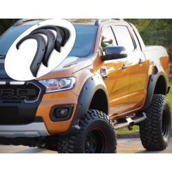 Carbonteile Tuning 2757 - Kotflügelverbreiterung Kotflügel V2 Ansätze ABS passend für Ford Ranger T8 2019-2022