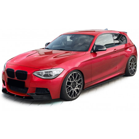 Carbonteile Tuning 2532 - Frontlippe Lippe Schwert Frontspoiler V2 ABS Glanz Schwarz passend für BMW 1er F20 F21 VFL