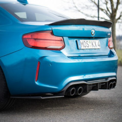 Carbonteile Tuning 2349 - Hecksplitter Splitter Ansatz Flaps Heck Carbon passend für BMW F87 M2 + Competition