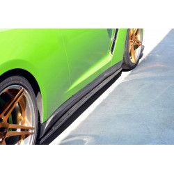 Carbonparts Tuning 2371 - Sideskirt Seitenschweller Ansatz V2 Carbon passend für Nissan GTR R35 2018-2016