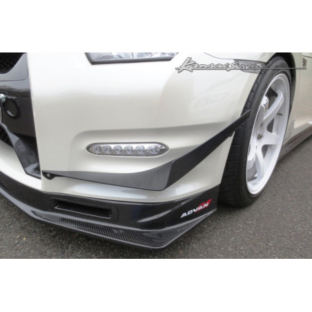 Carbonparts Tuning 2377 - Canards Abdeckungen Flaps Splitter Carbon für Nissan GTR R35 2012-2016