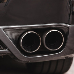 Carbonparts Tuning 2379 - Diffusor Diffuser Auspuff Abdeckung Einsatz Cover Carbon passend für Nissan GTR R35 2012-2016