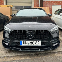 Carbonteile Tuning 2445 - Frontlippe Lippe Schwert ABS Glanz Schwarz passend für Mercedes CLA W118 C118 AMG Paket