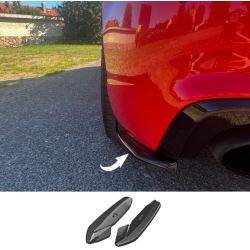 Carbonteile Tuning 2795 - Hecksplitter Heckansatz Flaps Diffusor seitlich ABS schwarz glänzend passend für Audi RS3 8V Sportback