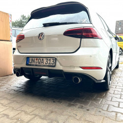 Carbonparts Tuning 2464 - Heckdiffusor Heck Diffusor Ansatz ABS Glanz Schwarz passend für Volkswagen VW Golf Mk7 7.5 Facelift...