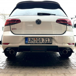 Carbonteile Tuning 2464 - Heckdiffusor Heck Diffusor Ansatz ABS Glanz Schwarz passend für Volkswagen VW Golf Mk7 7.5 Facelift...