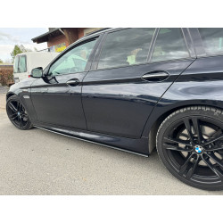 Carbonteile Tuning 1609 - Sideskirt Seitenschweller Ansatz ABS schwarz Glanz passend für BMW 5er F10 F11