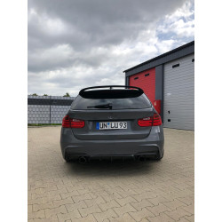 Pièces en carbone Tuning Heckspoiler Spoiler Lippe Ansatz ABS Glanz Schwarz für BMW 3er F31 Touring - 2811