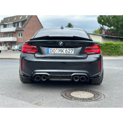 Carbonteile Tuning 1742 - Paket Frontlippe Sideskirt Diffusor Heckspoiler ABS schwarz glänzend passend für BMW F87 M2 Competi...
