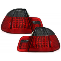 Pièces en carbone Tuning LED Rückleuchten für BMW 3er E46 Limousine 4 Türen 98–01 Roter Rauch
