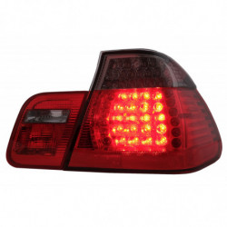 Carbonteile Tuning LED Rückleuchten für BMW 3er E46 LCI Limousine 4 Türen 01–05 Roter Rauch