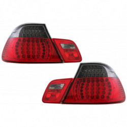 Pièces en carbone Tuning LED Rücklichter Rückleuchten für BMW 3er E46 Coupé 2D 98-03 Rot Schwarz
