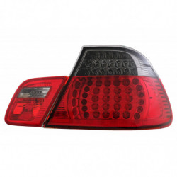 Carbonparts Tuning LED Rücklichter Rückleuchten für BMW 3er E46 Coupé 2D 98-03 Rot Schwarz