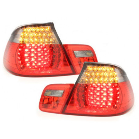 Carbonparts Tuning LED Taillights passend für BMW E46 2D Cabrio (2000-2005) Red/Smoke