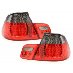 Pièces en carbone Tuning LED Taillights passend für BMW E46 2D Cabrio (2000-2005) Red/Smoke