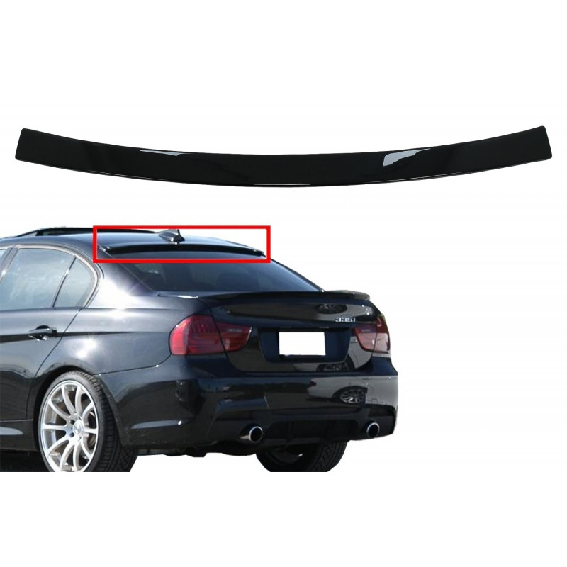 Carbonteile Tuning Dachspoiler Spoiler Lippe ABS Glanz Schwarz für BMW 3er E90 VFL & LCI auch M3 - 3046